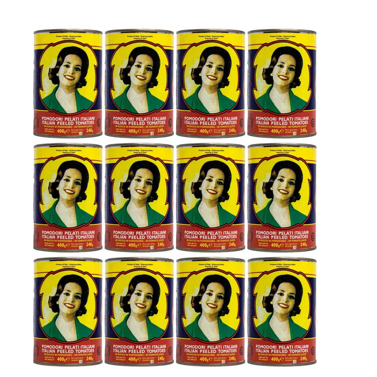 12x 400 g Dosen La Carmela Pomodori Pelati