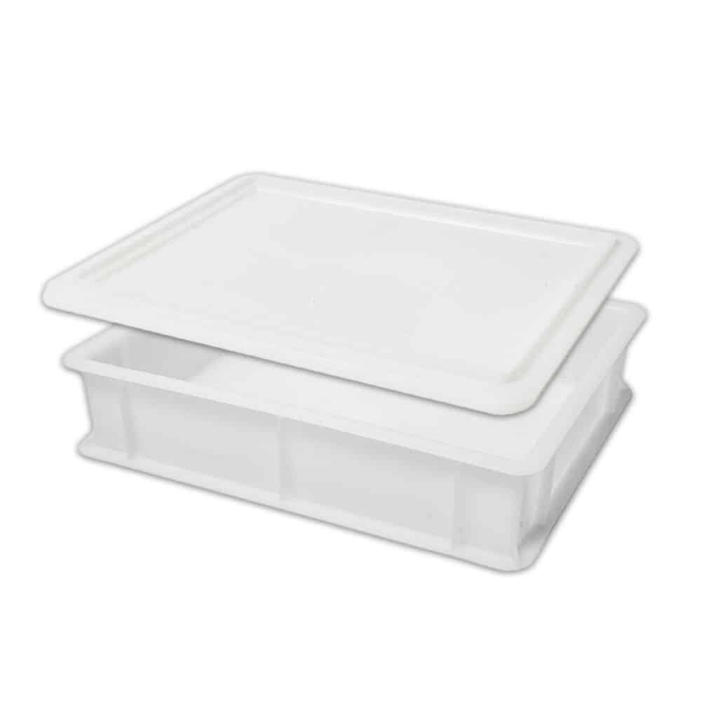 12 Pizzateigbehälter + 1 Deckel Gratis 🍕 60x40x12 Cm – Für Pizzaballen, Made In Germany