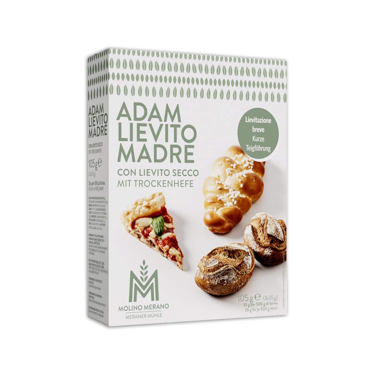 Lievito Madre Naturhefe mit Trockenhefe ADAM Meraner Mühle