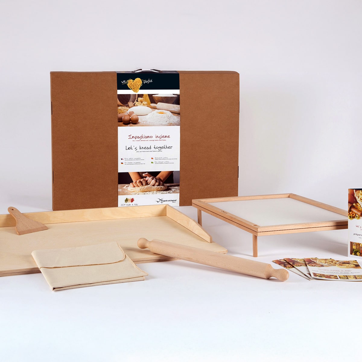 Pasta Set zum Ausrollen und Trocknen