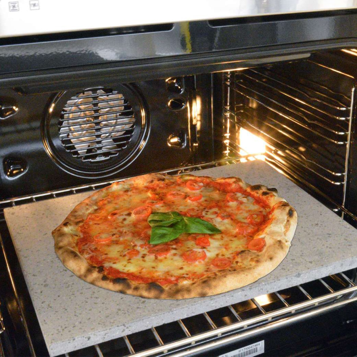 Pizzastein Lavagestein mit Holzschieber Ofen