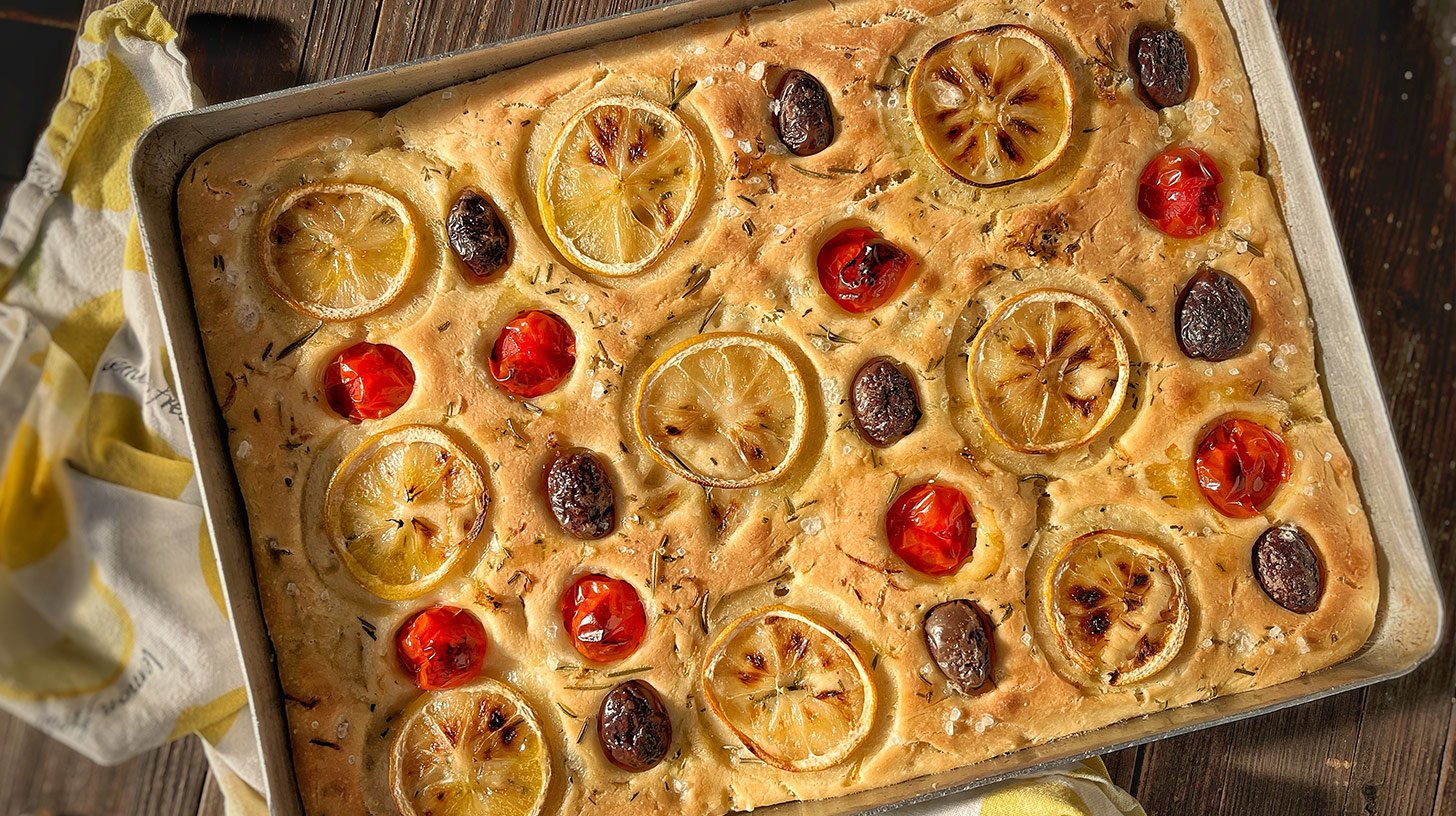 focaccia mit zitrone
