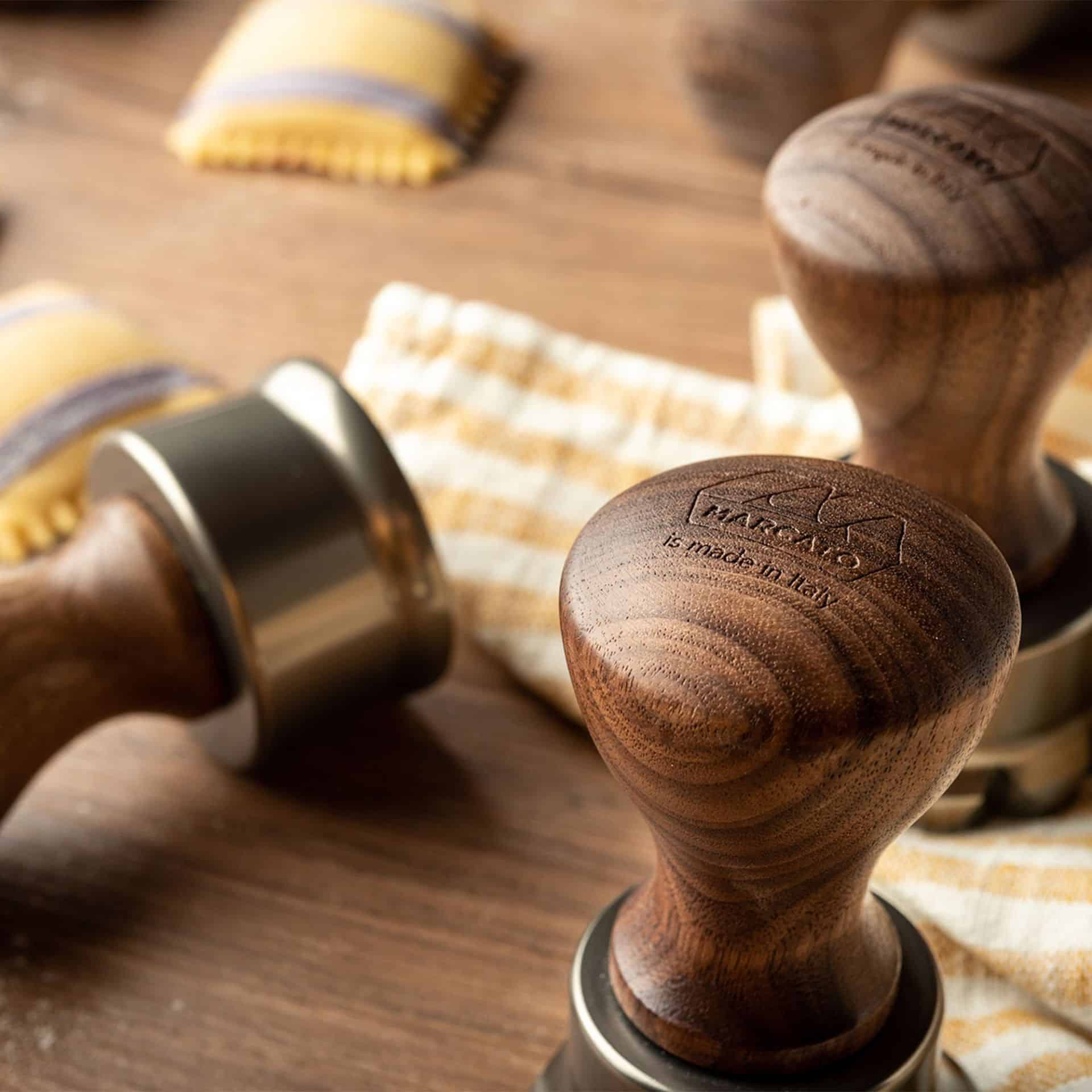 ravioli stempel rund 65mm walnussholz 1